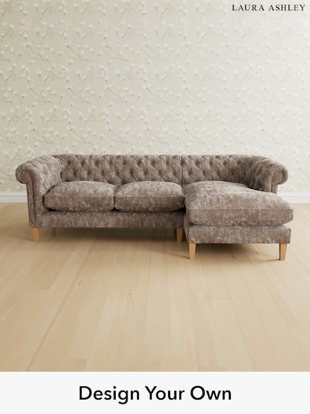 Kingsley Velvet/Pale French Grey Penarth By Laura Ashley (M88198) | £2,675