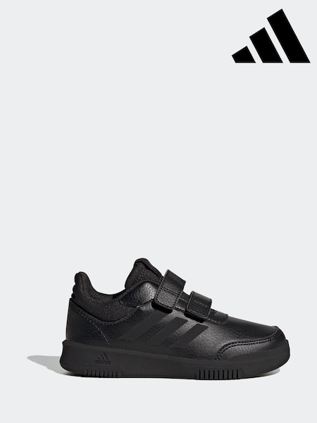 Adidas Black Hook and Loop Tensaur Sport Trainers (M89336) | £28