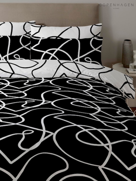 Copenhagen Home Monochrome Pablo Duvet Cover & Pillowcase Set (M90190) | £16 - £32