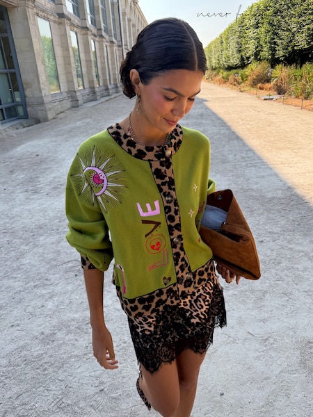 Green - Never Fully Dressed Amore Forrest Cardigan