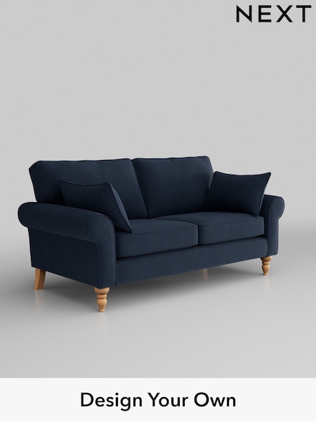 Fine Chenille Easy Clean/Dark Navy Blue Mallory (M91058) | £899