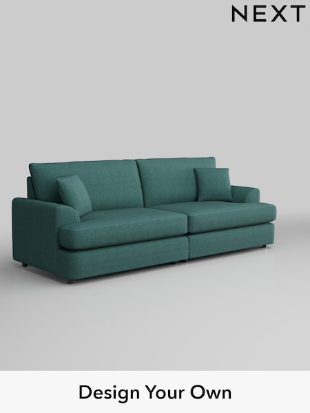 Tweedy Chenille/Dark Teal Green Parker Platform (M91164) | £1,350