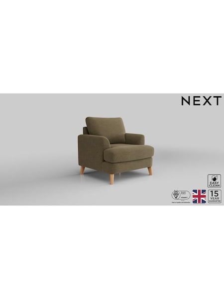 Fine Chenille Easy Clean/Dark Moss Green Parker (M91239) | £875