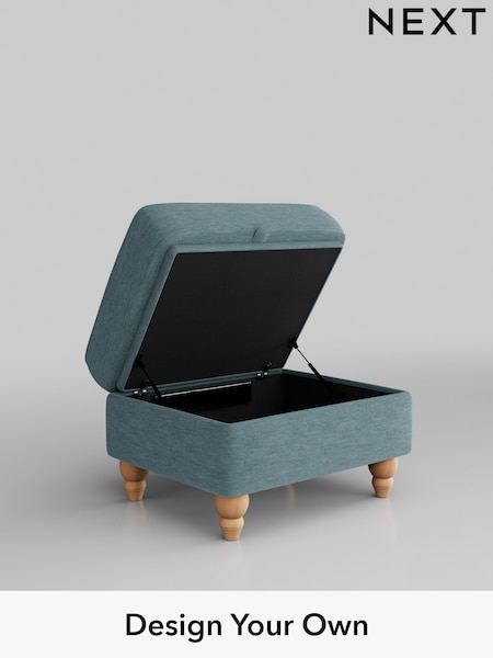 Fine Chenille Easy Clean/Mid Blue Ashford Relaxed Sit (M91245) | £499