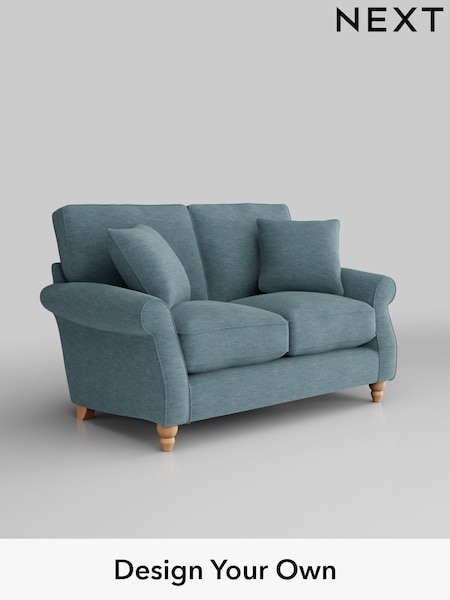 Fine Chenille Easy Clean/Mid Blue Ashford Relaxed Sit (M91245) | £1,225