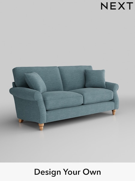 Fine Chenille Easy Clean/Mid Blue Ashford Relaxed Sit (M91245) | £1,425