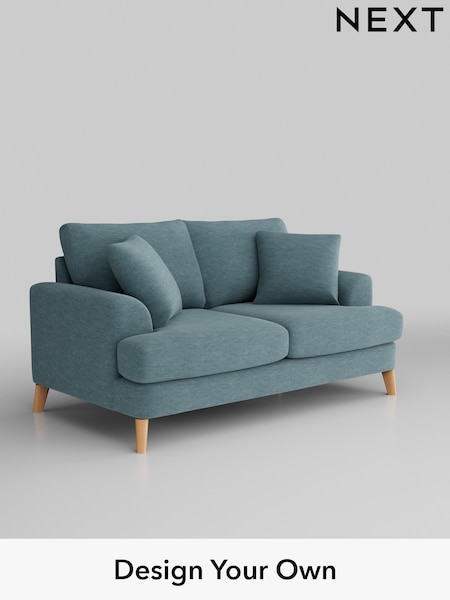 Fine Chenille Easy Clean/Mid Blue Parker (M91248) | £1,275