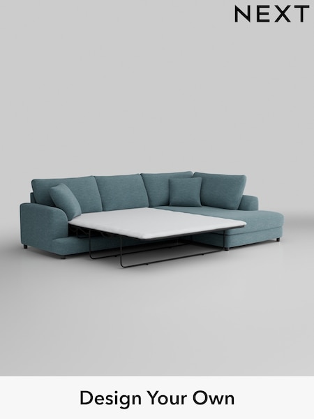 Fine Chenille Easy Clean/Mid Blue Parker (M91248) | £2,525