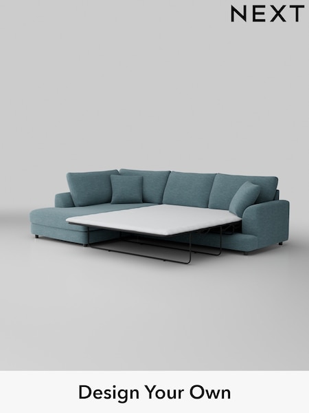 Fine Chenille Easy Clean/Mid Blue Parker (M91248) | £2,525