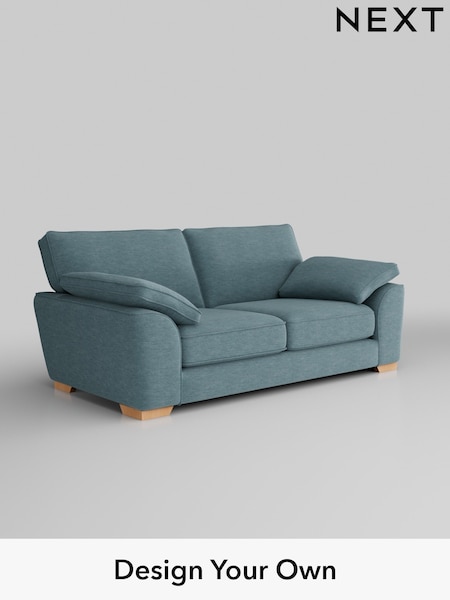 Fine Chenille Easy Clean/Mid Blue Stamford Grand Relaxed Sit (M91253) | £1,725