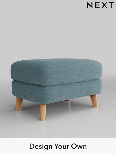 Fine Chenille Easy Clean/Mid Blue Conway Relaxed Sit (M91257) | £425