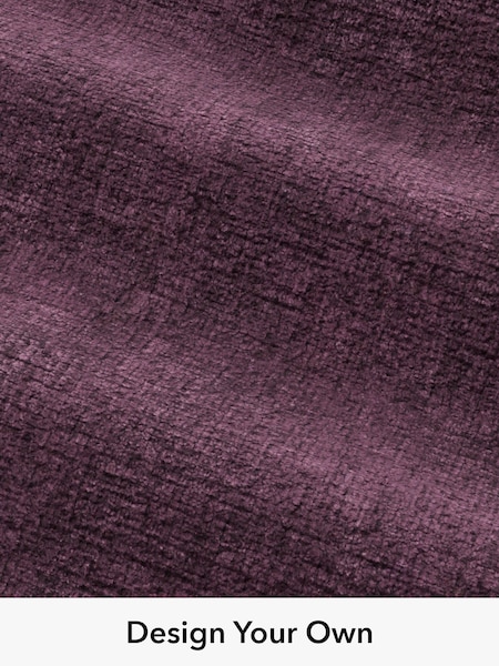 Plush Chenille/Dark Plum Purple Fabric By Metre (M91379) | £260