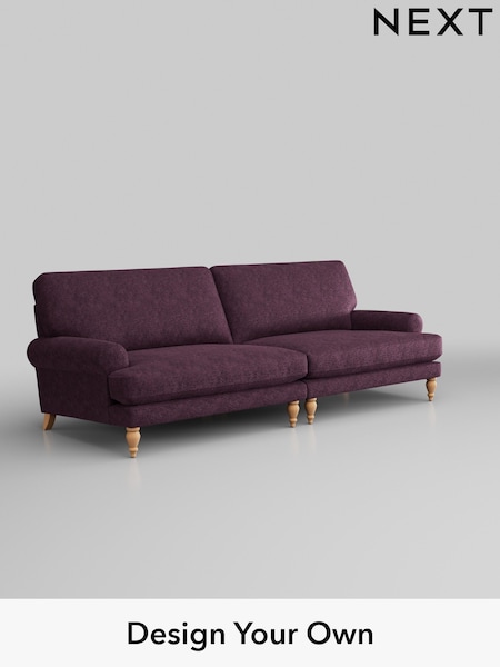 Plush Chenille/Dark Plum Purple Erin Deep Relaxed Sit (M91382) | £1,475
