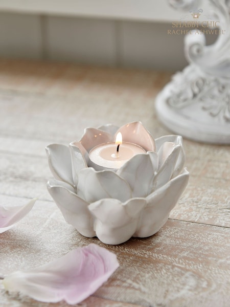 Shabby Chic White Shabby Chic Tealight Candle Holder (M91651) | £14
