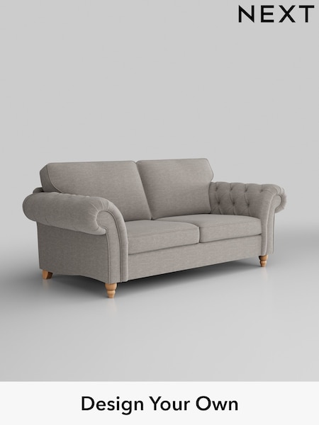 Fine Chenille Easy Clean/Light Steel Grey Gosford Highback Ii Deep Sit (M91689) | £1,625