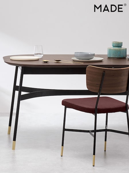 MADE.COM Set of 2 Raspberry Pink Amalyn Dining Chairs in Velvet (M91711) | £349
