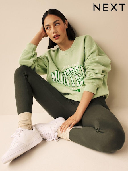 Khaki Green Full Length Leggings (M91971) | £10