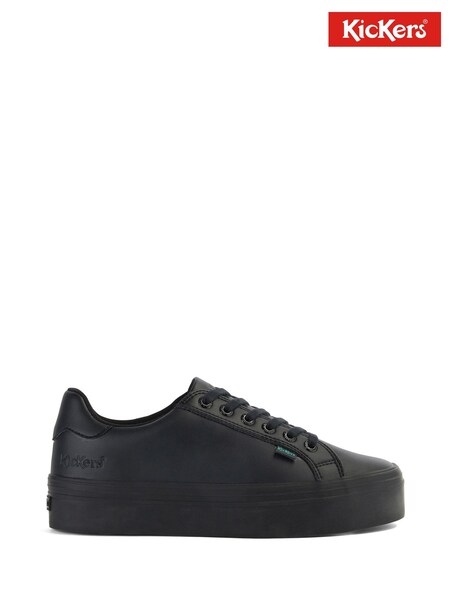 Kickers Black Womens Tovni Stack Vegan Trainers (M92676) | £65 - £70