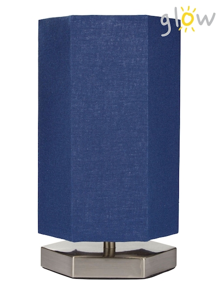 glow Blue Hexagon Wireless Table Lamp (M93353) | £20