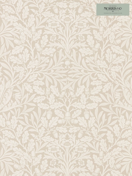 Morris & Co. Cream Pure Acorn 10.05M Wallpaper (M93437) | £119