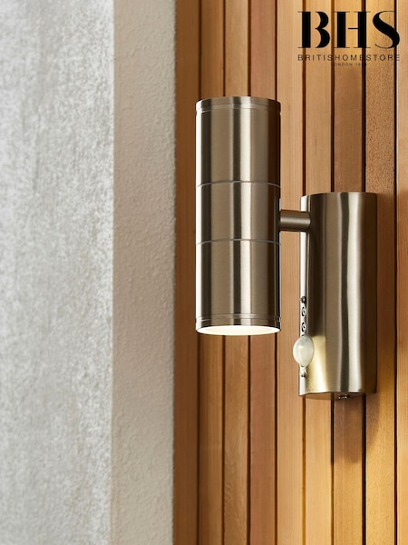 BHS Silver Islay 2 Outdoor Wall Light (M94277) | £45
