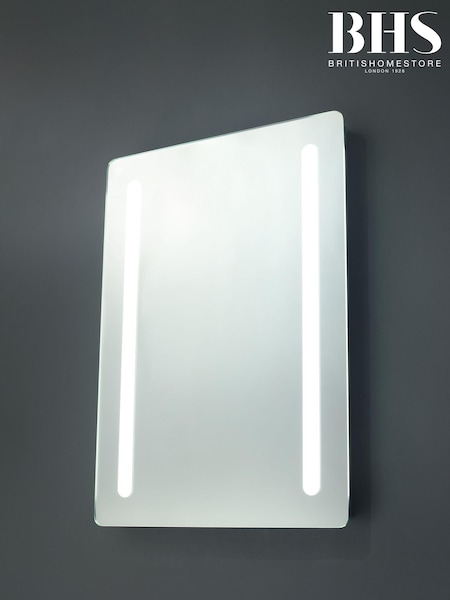 BHS Silver Ecti 12W LED Bathroom Mirror (M94293) | £140