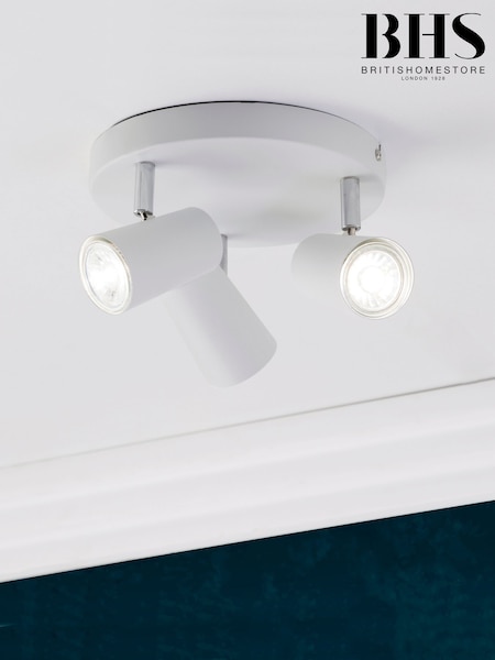 BHS Harvey White Harvey 3 Light Flush Spotlight (M94331) | £25