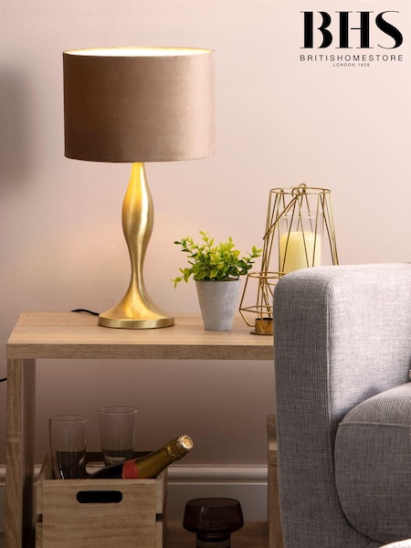 BHS Brass Calais Large Metal Lamp (M94561) | £65