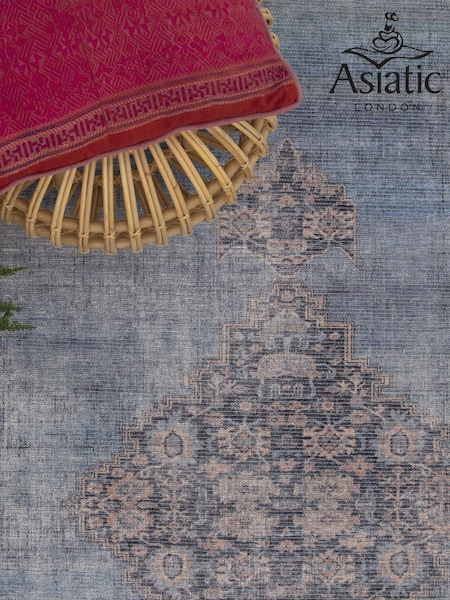 Asiatic Rugs Blue Kaya Dana Washable Rug (M94806) | £83 - £235