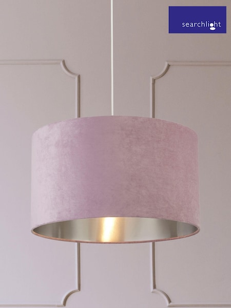 Searchlight Josie Lilac Purple Velvet Easy Fit Shade (M94928) | £40