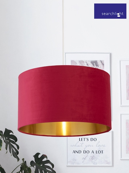 Searchlight Josie Pink Velvet Easy Fit Shade (M94933) | £37