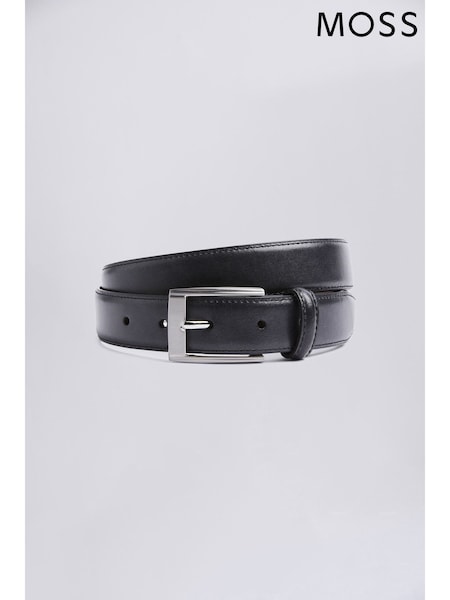 MOSS Black Leather Belt (M95579) | £30