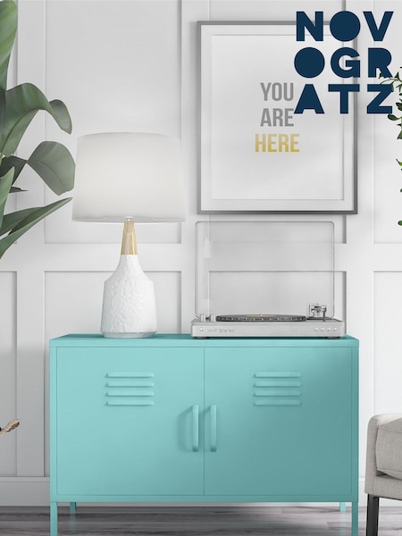 Novogratz Green Cache 2 Door Metal Locker Accent Cabinet (M95921) | £165