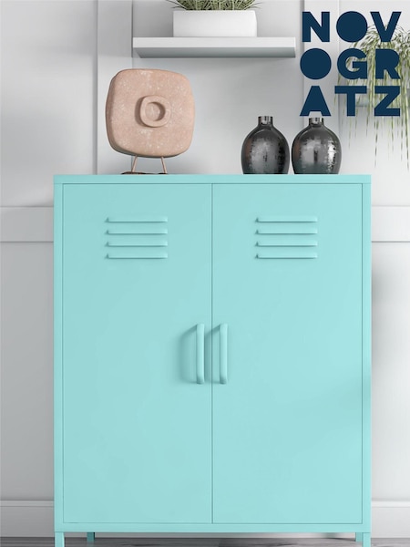 Novogratz Green Cache 2 Door Metal Locker Storage Cabinet (M95925) | £185