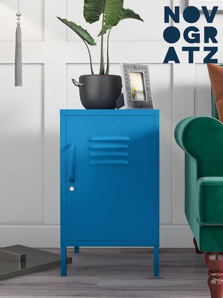 Novogratz Blue Cache Metal Locker End Table (M95928) | £110