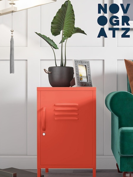 Novogratz Orange Cache Metal Locker End Table (M95930) | £110