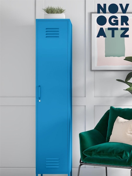 Novogratz Blue Cache Single Metal Locker Storage Cabinet (M95932) | £230