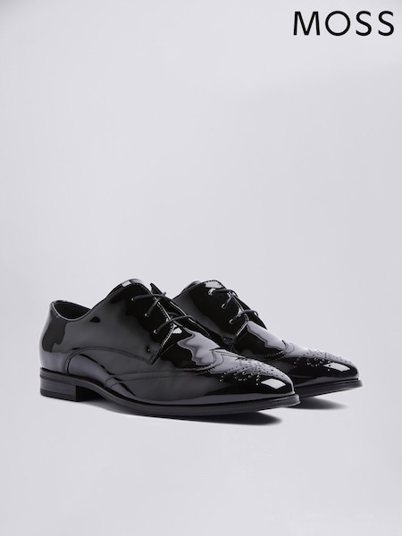 MOSS Black Kensington Patent Dress Brogues (M96006) | £70