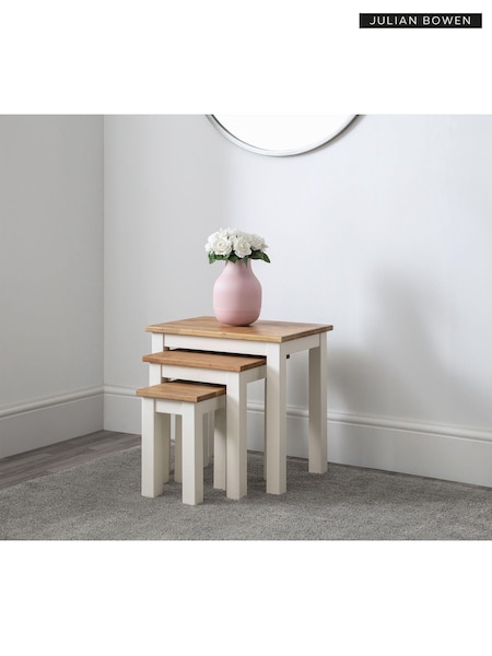 Julian Bowen Ivory Coxmoor Nest of 3 Tables (M98841) | £150