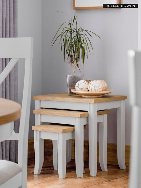 Julian Bowen Grey Davenport Nest of 3 Tables (M98944) | £150