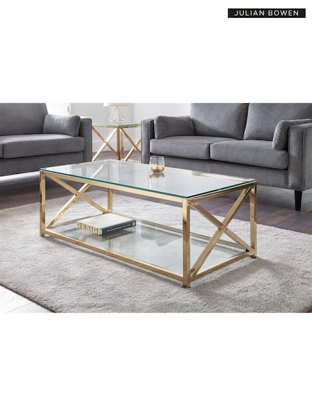 Julian Bowen Gold Miami Coffee Table (M98946) | £340