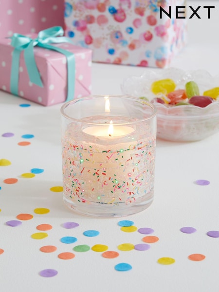 Multi Vanilla & Cocoa Bean Scented Happy Birthday Light Up Candle (M99735) | £12