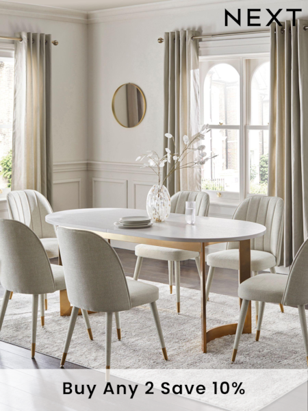 Light Evie Oak Effect 6 to 8 Seater Dining Table (N01380) | £599
