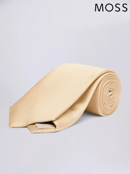 MOSS Yellow Oxford Silk Tie (N02531) | £30