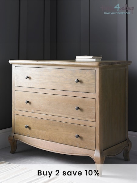 Time4Sleep Natural Loire 3 Drawer Chest (N02923) | £700