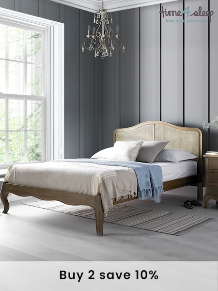 time4sleep Natural Loire Rattan Bed Frame (N04055) | £850 - £1,000