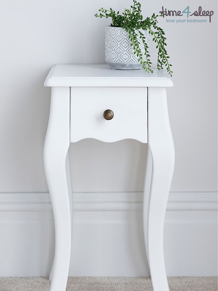 Time4Sleep White Siena Rattan Bedside (N04202) | £170