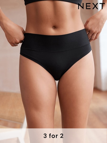 Black High Rise High Leg Ultimate Comfort Knickers (N04810) | £8
