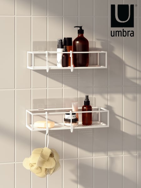 Umbra White Cubiko Shower Caddy (N05068) | £39