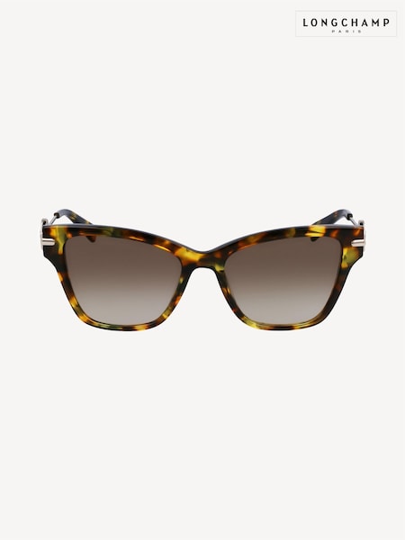 Longchamp Brown Havana Sunglasses (N05685) | £173